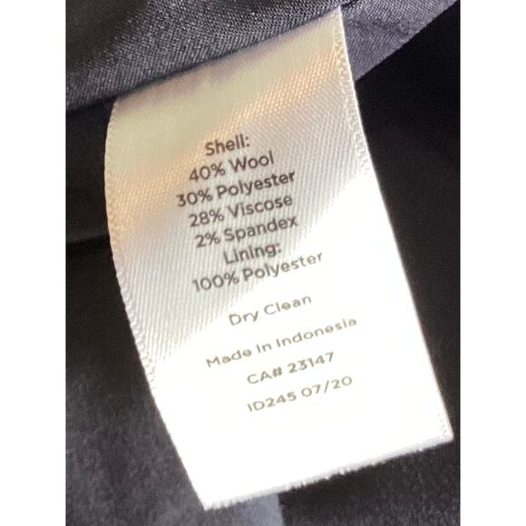 Talbots size 12 tartan A line holiday Christmas blue plaid wool blend lined - Picture 9 of 12